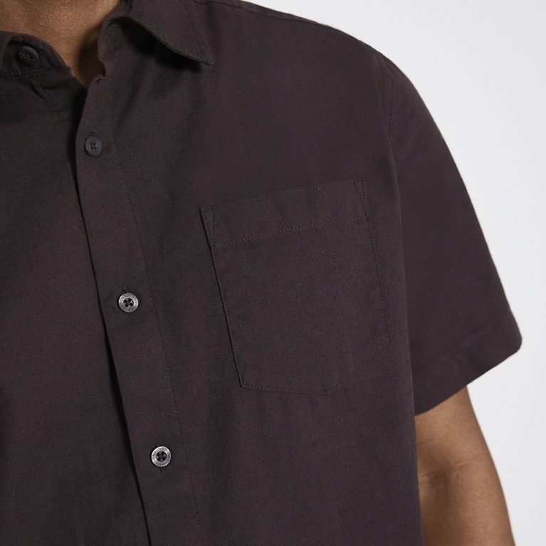Short sleeve linen blend shirt "Isak"
